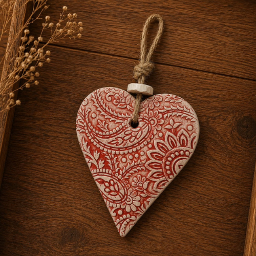 Large enameled perfume pendant