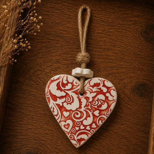 Enamelled perfume locket